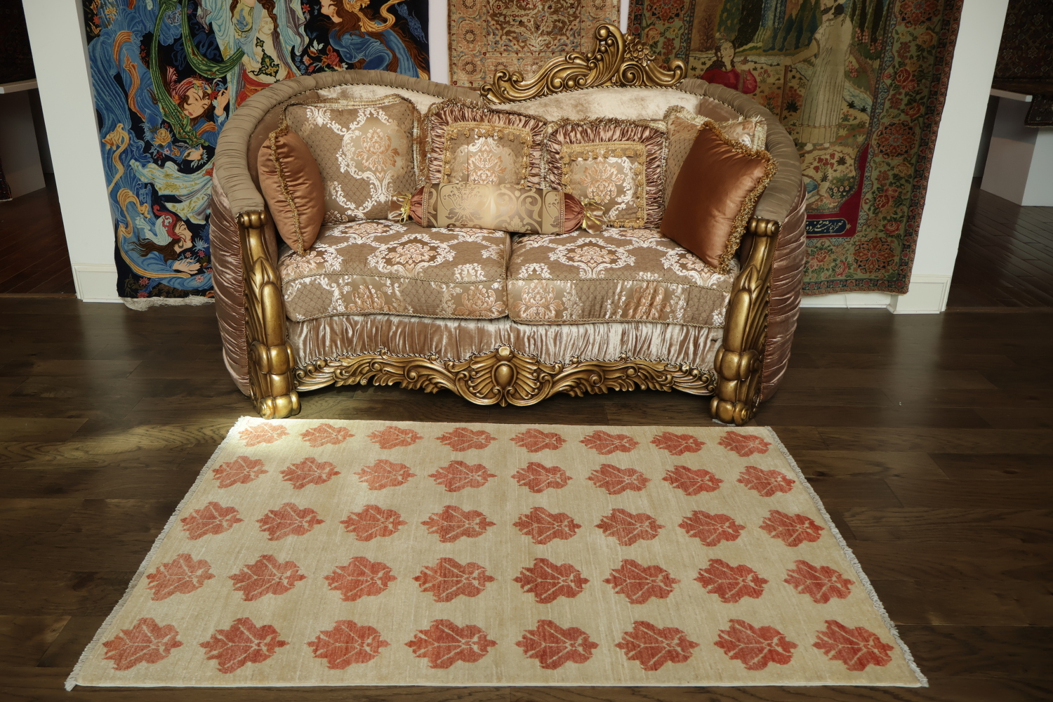 Handmade Gabbeh Kashkoli Wool Area Rug 4x6