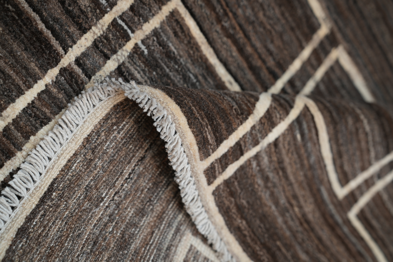 Earth-Tone Gabbeh Kashkoli Wool Area Rug 5x7