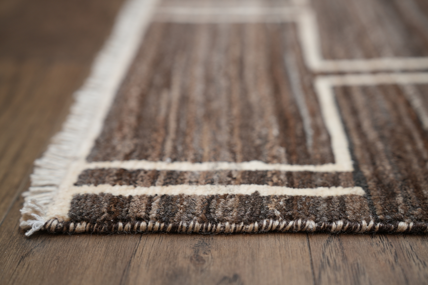 Earth-Tone Gabbeh Kashkoli Wool Area Rug 5x7