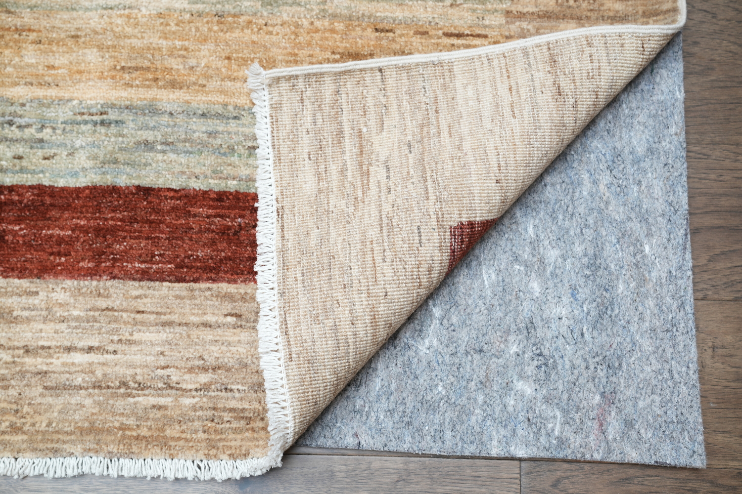 Striped Gabbeh Kashkoli Wool Area Rug 5x6