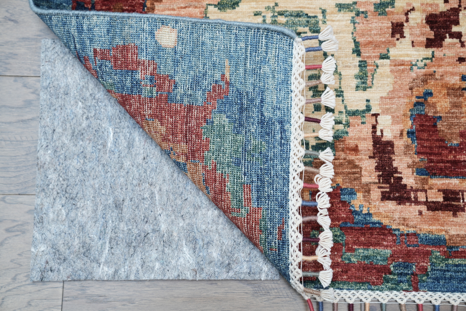 Vegetable Dye Handmade Abstract Wool Area Rug 6x8
