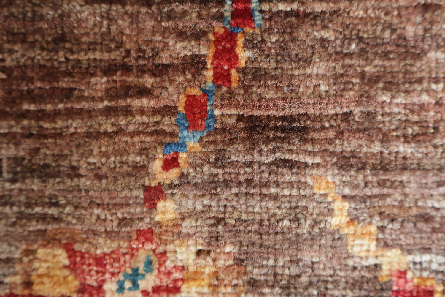 Bold Abstract Artwork Rug with Rich Blue and Red Hues 6x8