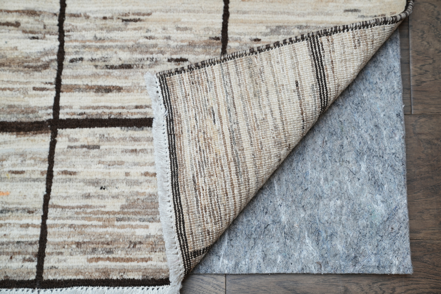 Checkered Gabbeh Kashkoli Square Area Rug 5x5