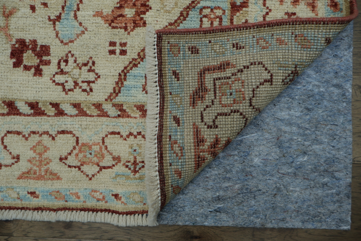 Vegetable Dye Oushak Turkish Area Rug 5x7