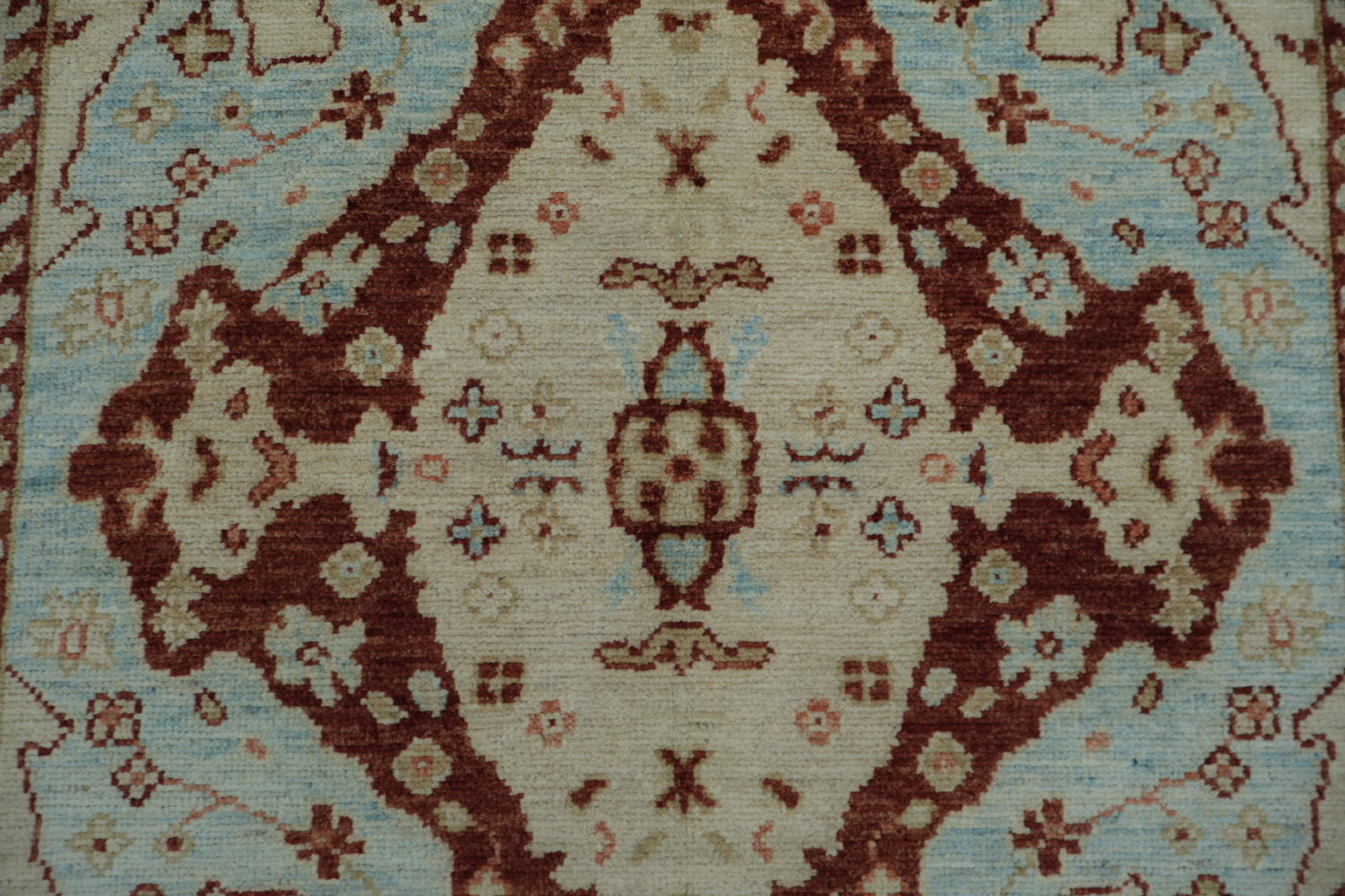 Vegetable Dye Oushak Turkish Area Rug 5x7