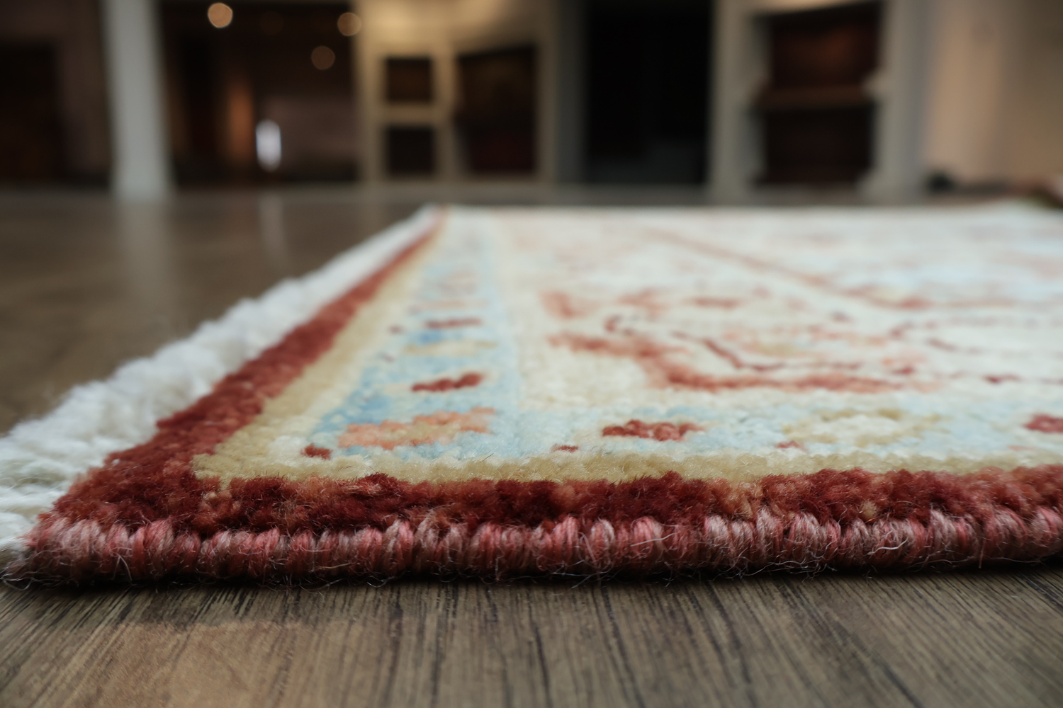 Vegetable Dye Oushak Turkish Area Rug 5x7