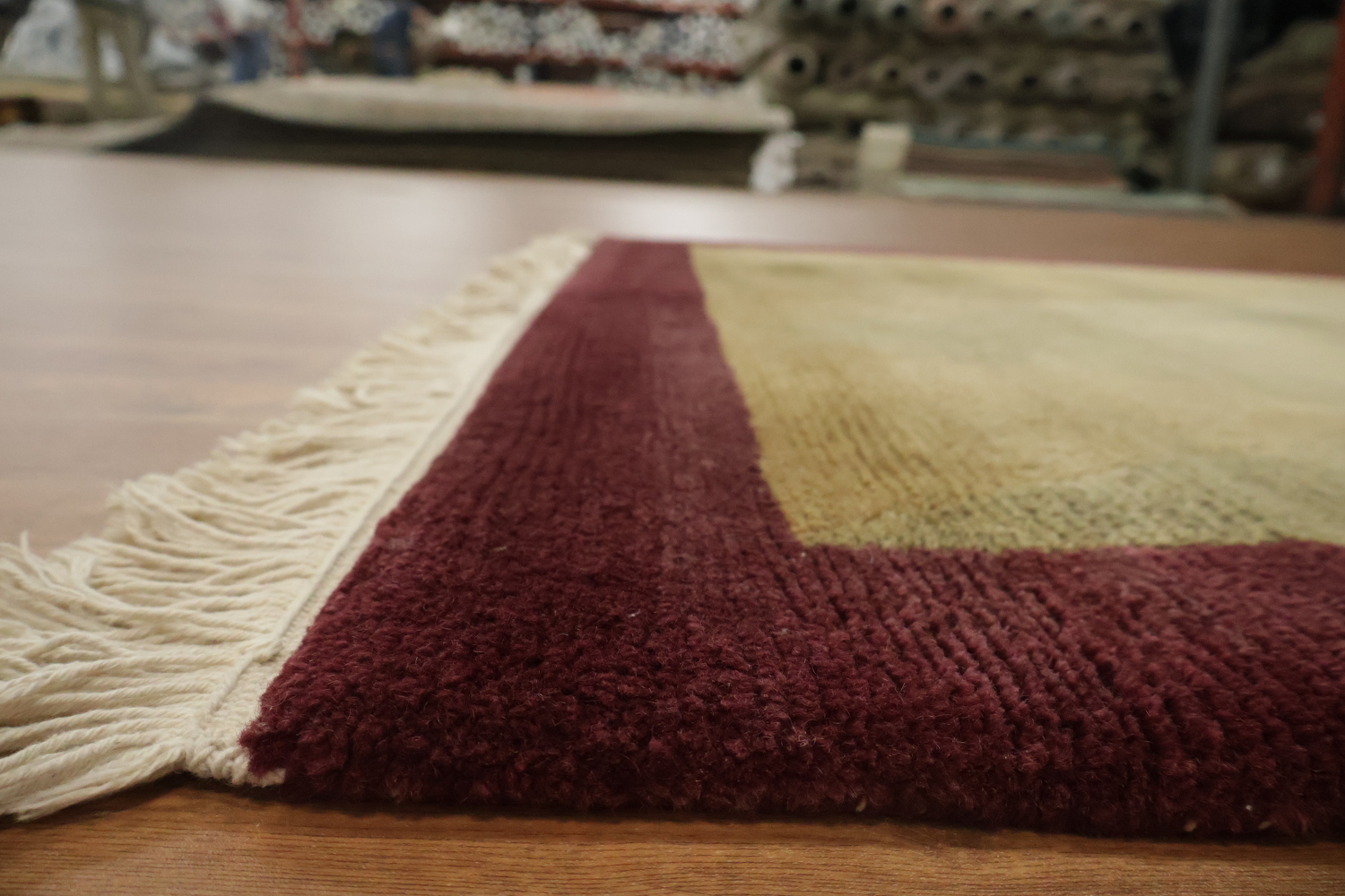 Vegetable Dye Nepalese Wool Area Rug 4x6