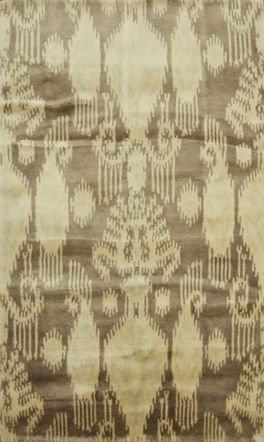 Handmade Ikat Design Rug with Vintage Vibes for Home Elegance 3x5 ft