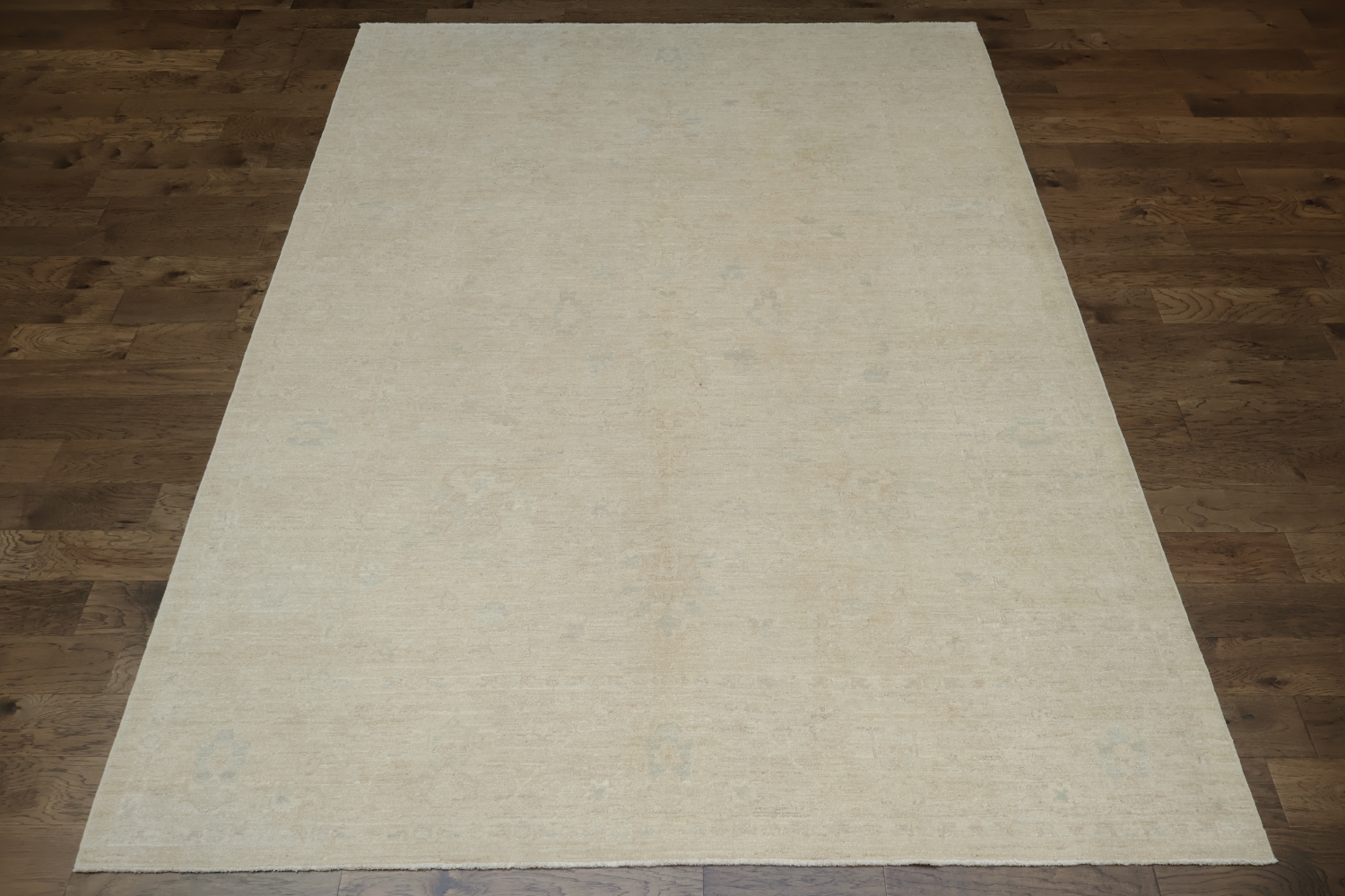 Muted Wool Oushak Turkish Area Rug 9x12