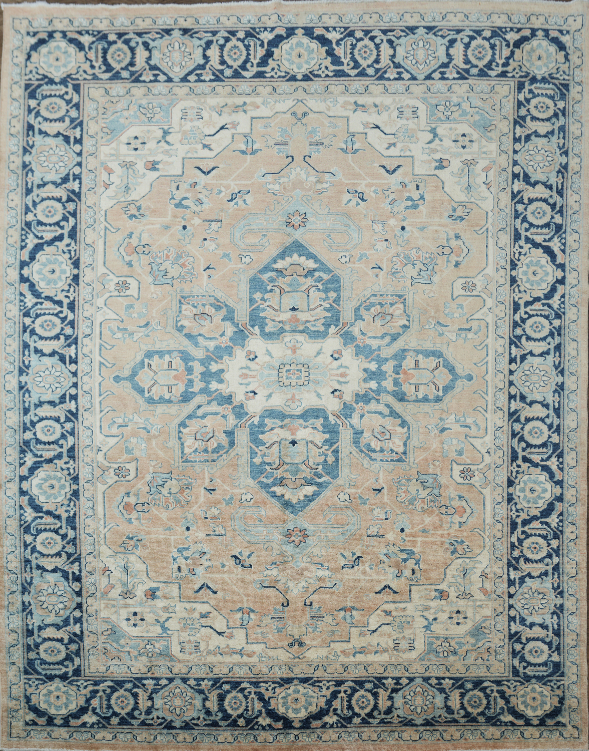 Vegetable Dye Heriz Turkish Area Rug 9x12
