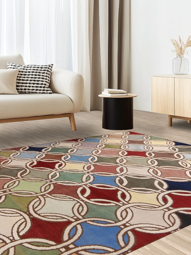 Trellis Gabbeh Kashkoli Oriental Area Rug 6x8