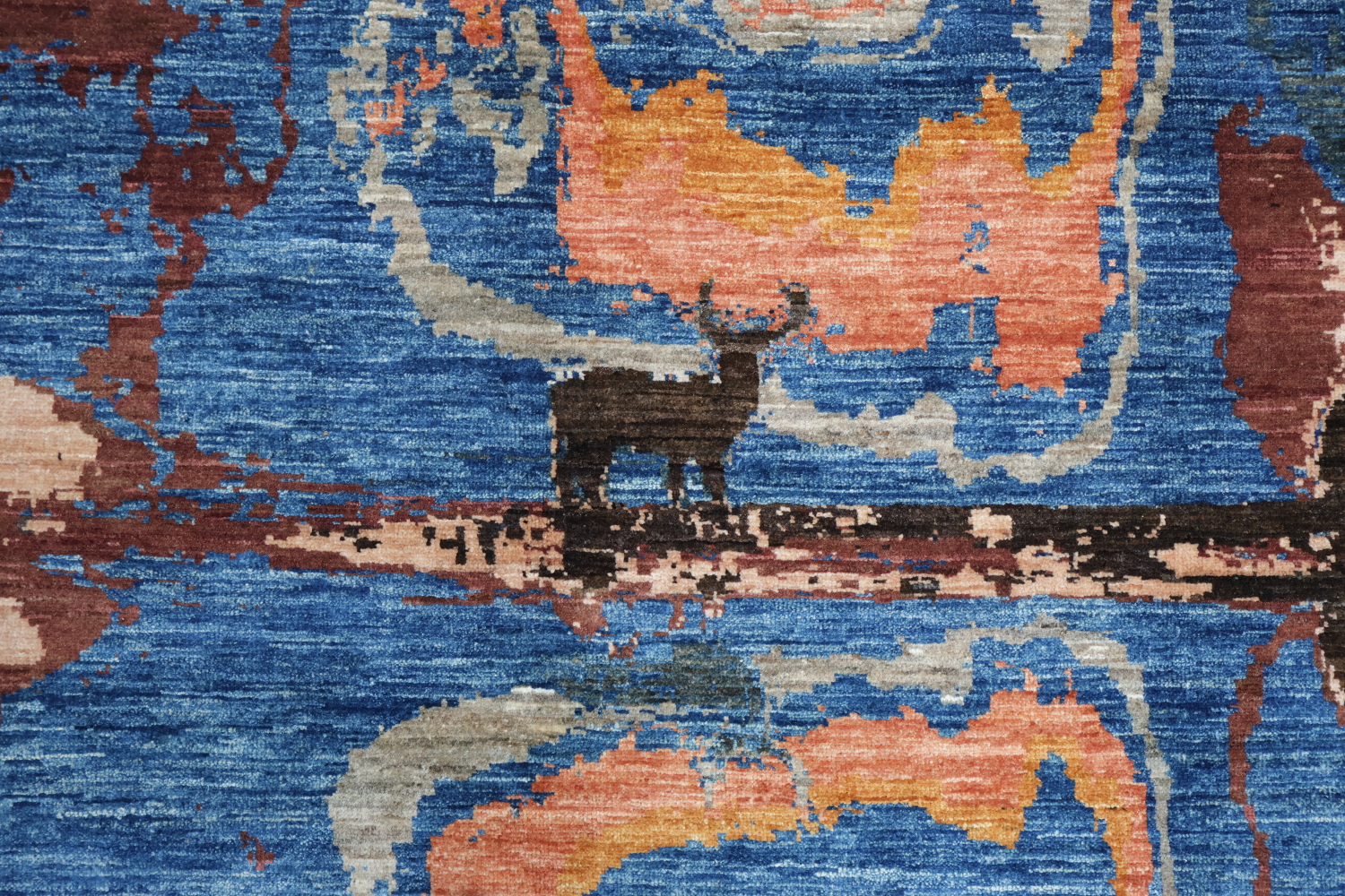 Contemporary Designer Rug Featuring Bold and Expressive Colors 6x8