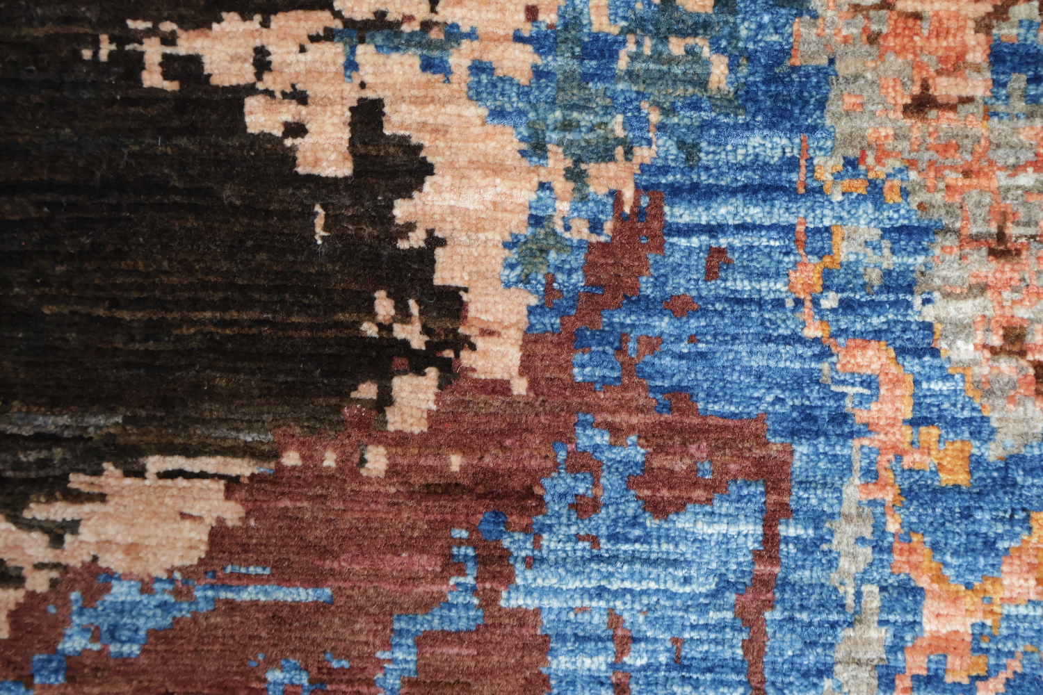 Contemporary Designer Rug Featuring Bold and Expressive Colors 6x8