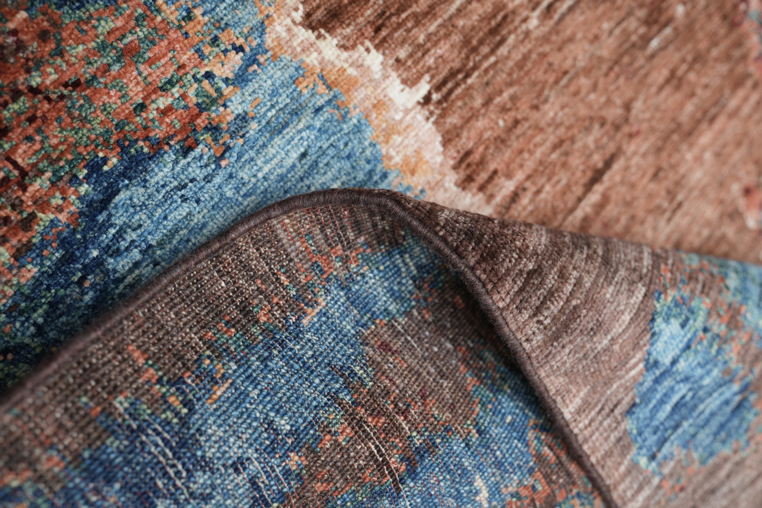 Wool Abstract Oriental Area Rug 6x8