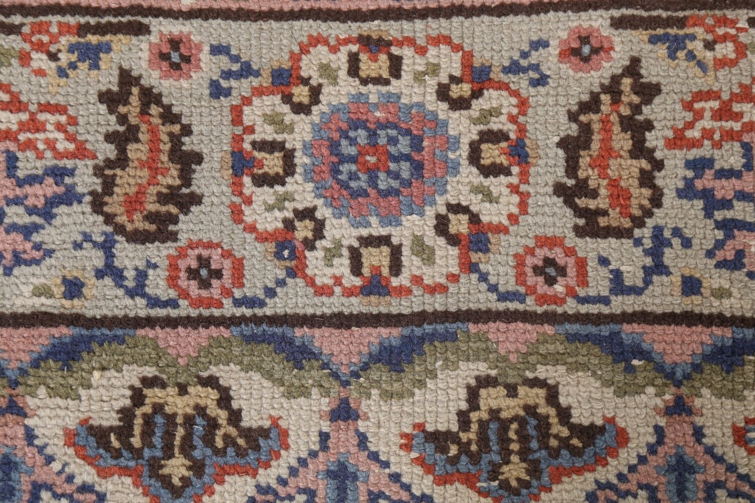 Antique Vegetable Dye Oushak Turkish Area Rug 6x10