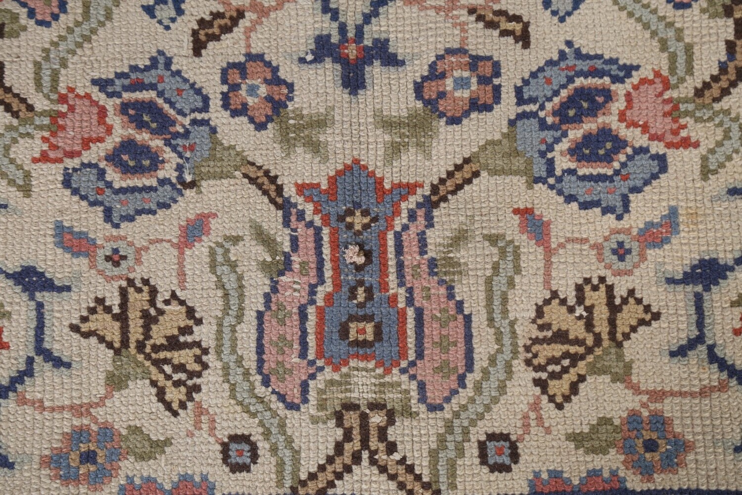 Antique Vegetable Dye Oushak Turkish Area Rug 6x10