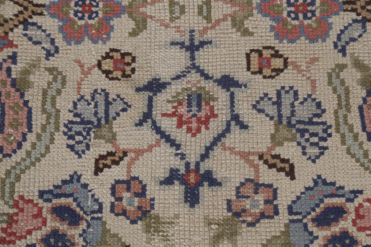 Antique Vegetable Dye Oushak Turkish Area Rug 6x10