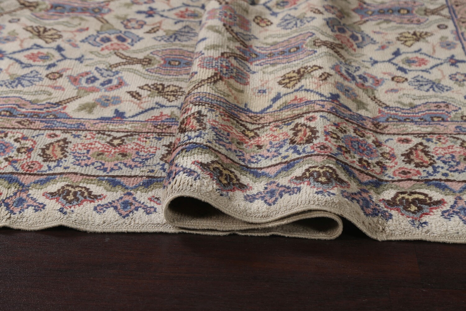 Antique Vegetable Dye Oushak Turkish Area Rug 6x10