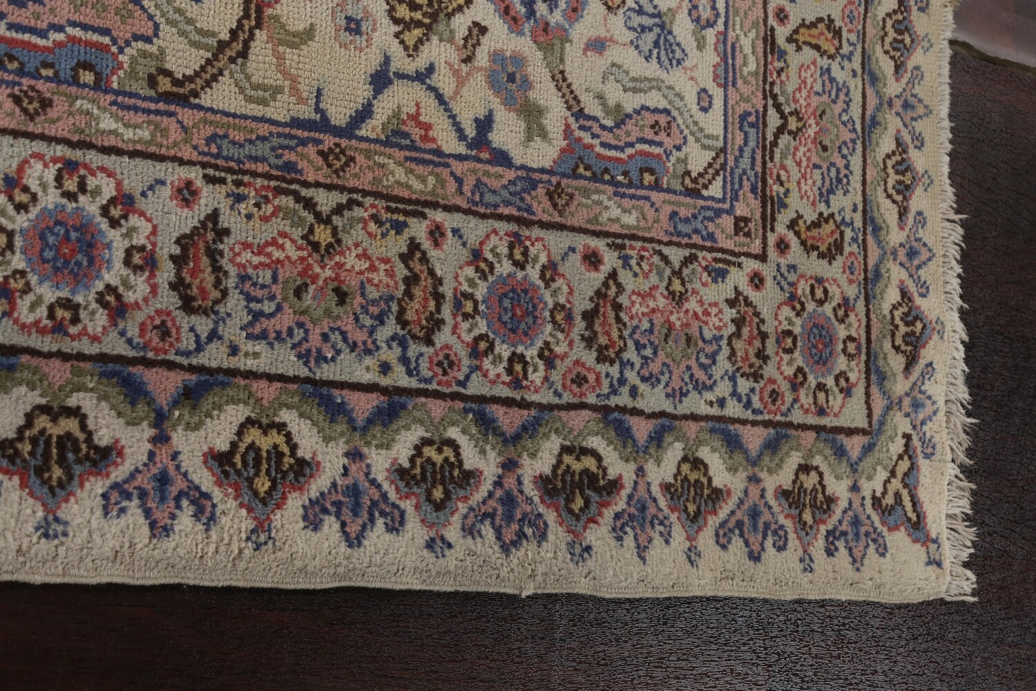 Antique Vegetable Dye Oushak Turkish Area Rug 6x10