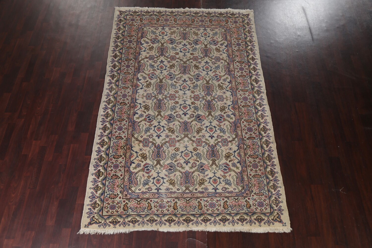 Antique Vegetable Dye Oushak Turkish Area Rug 6x10