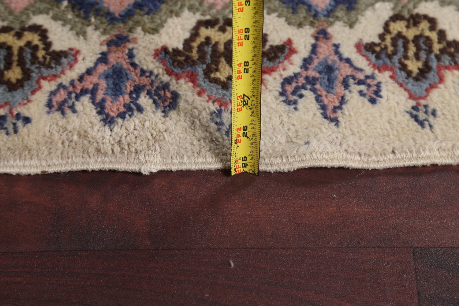 Antique Vegetable Dye Oushak Turkish Area Rug 6x10