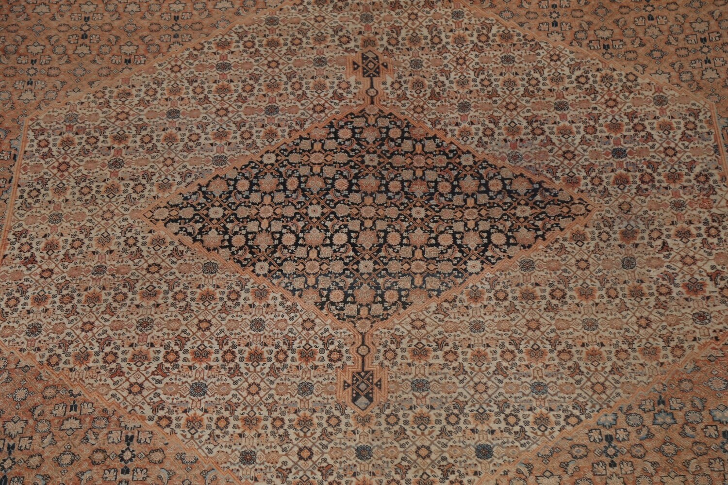 Pre-1900 Antique Vegetable Dye Tabriz Haj Jalili Persian Rug 13x18