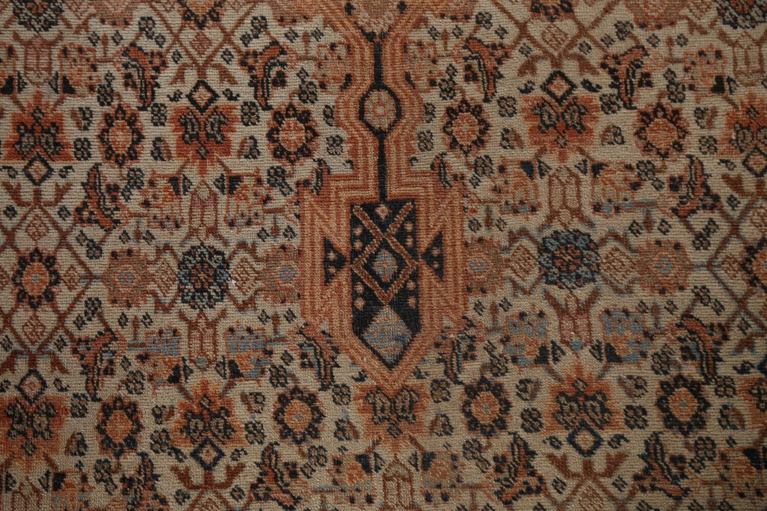 Pre-1900 Antique Vegetable Dye Tabriz Haj Jalili Persian Rug 13x18