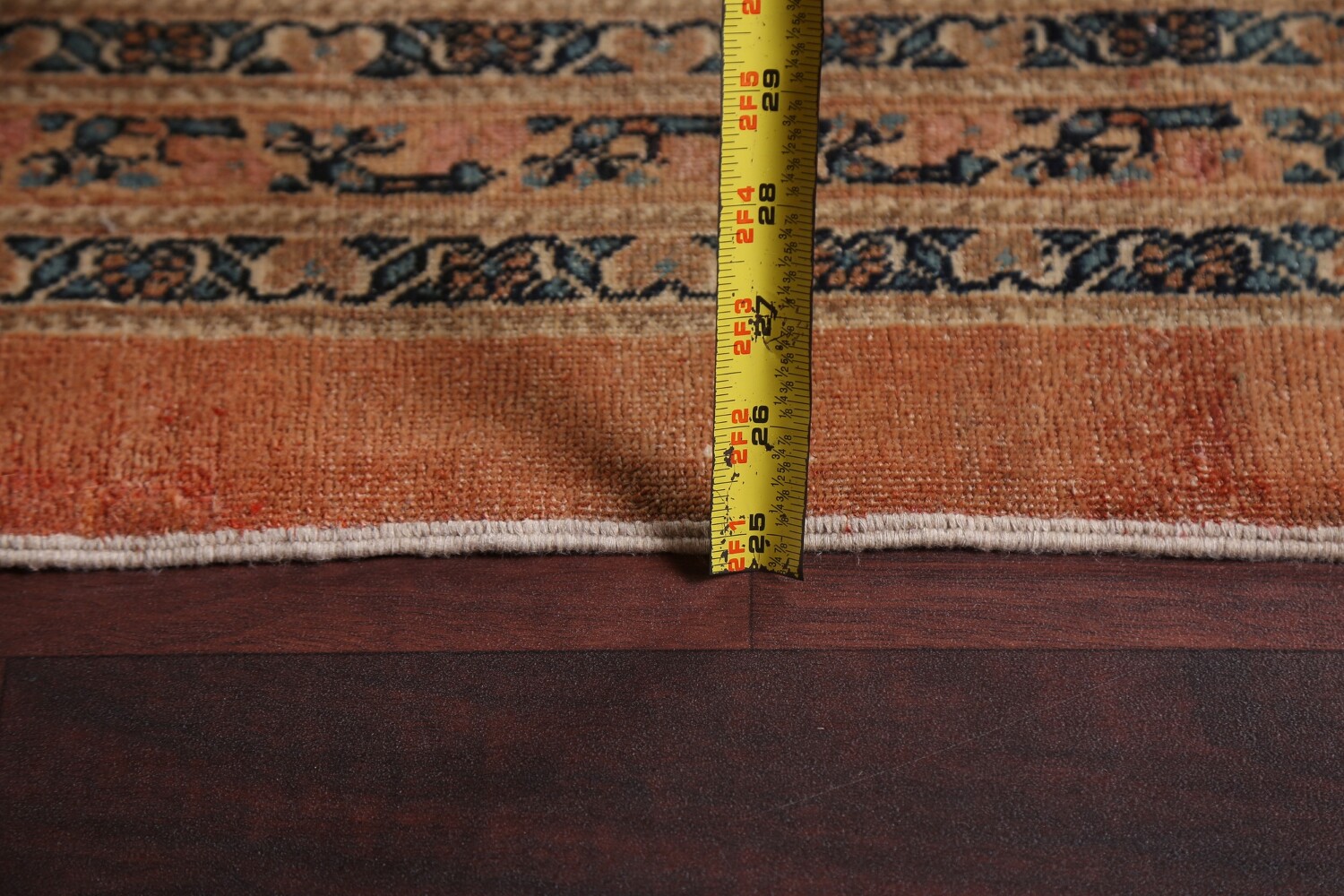Pre-1900 Antique Vegetable Dye Tabriz Haj Jalili Persian Rug 13x18