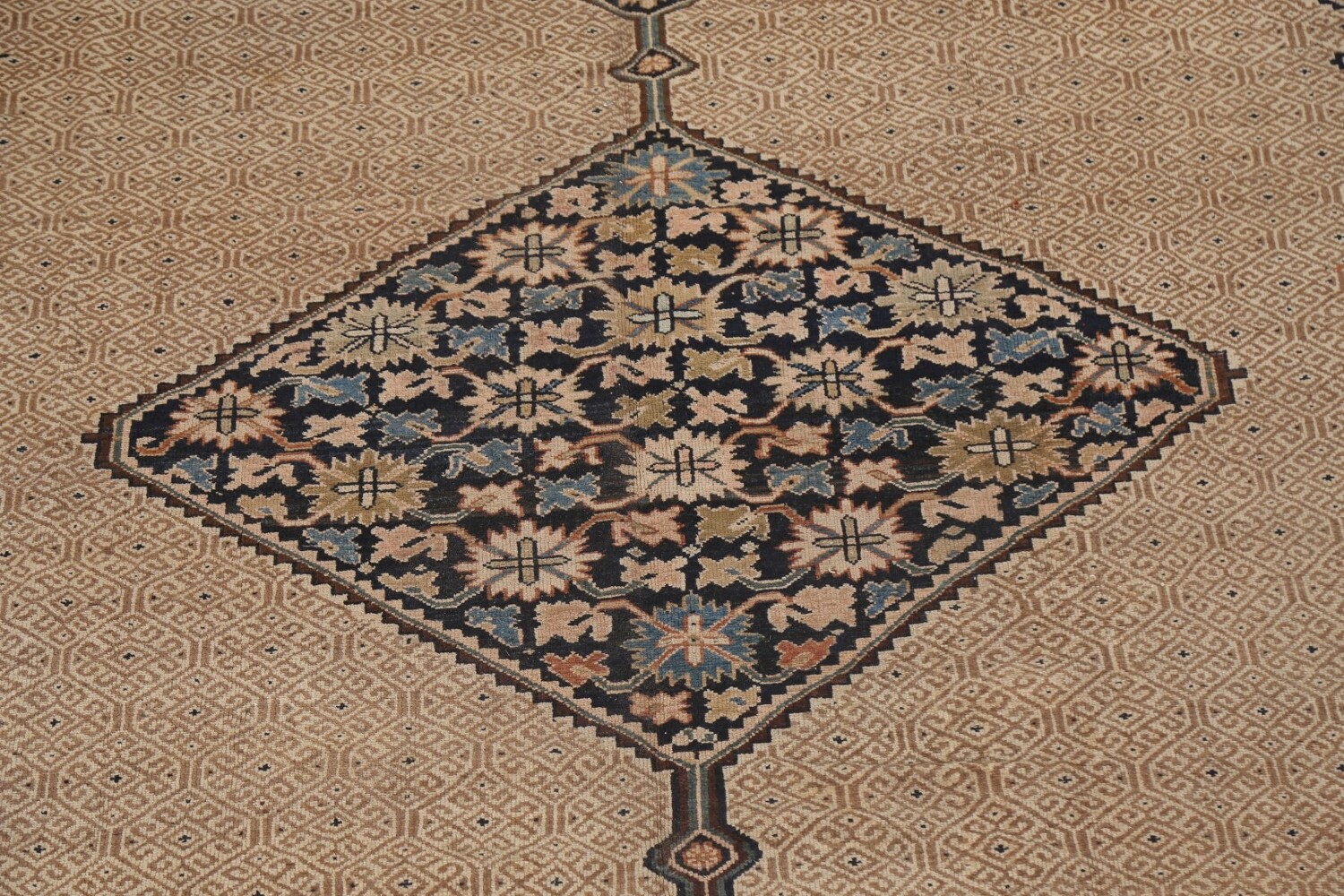 Pre-1900 Antique Vegetable Dye Bibikabad Persian Rug 10x16