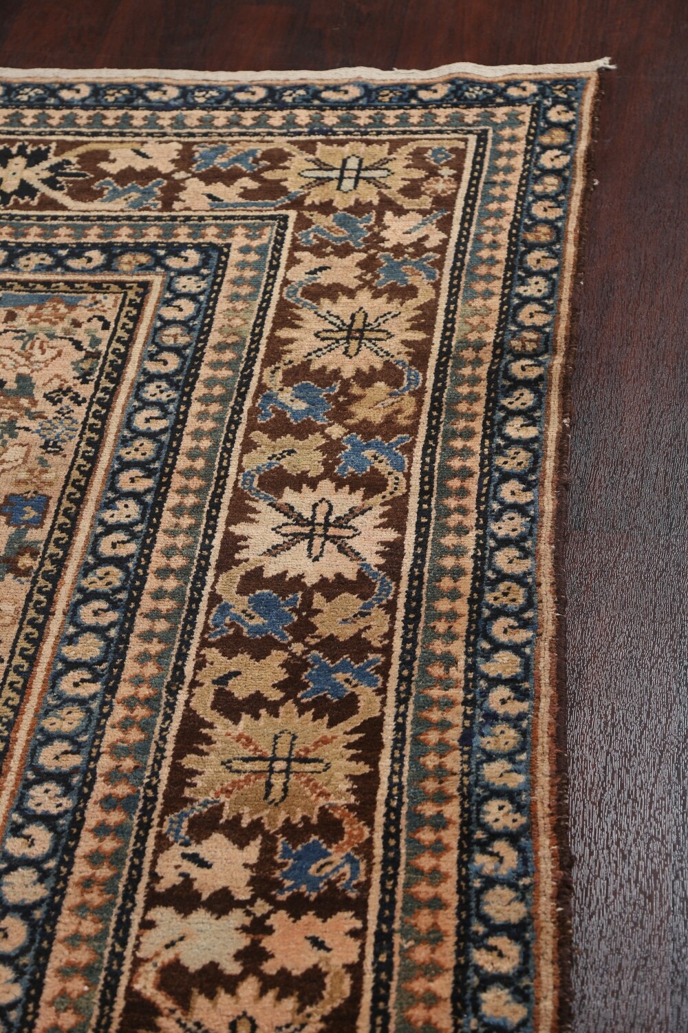 Pre-1900 Antique Vegetable Dye Bibikabad Persian Rug 10x16