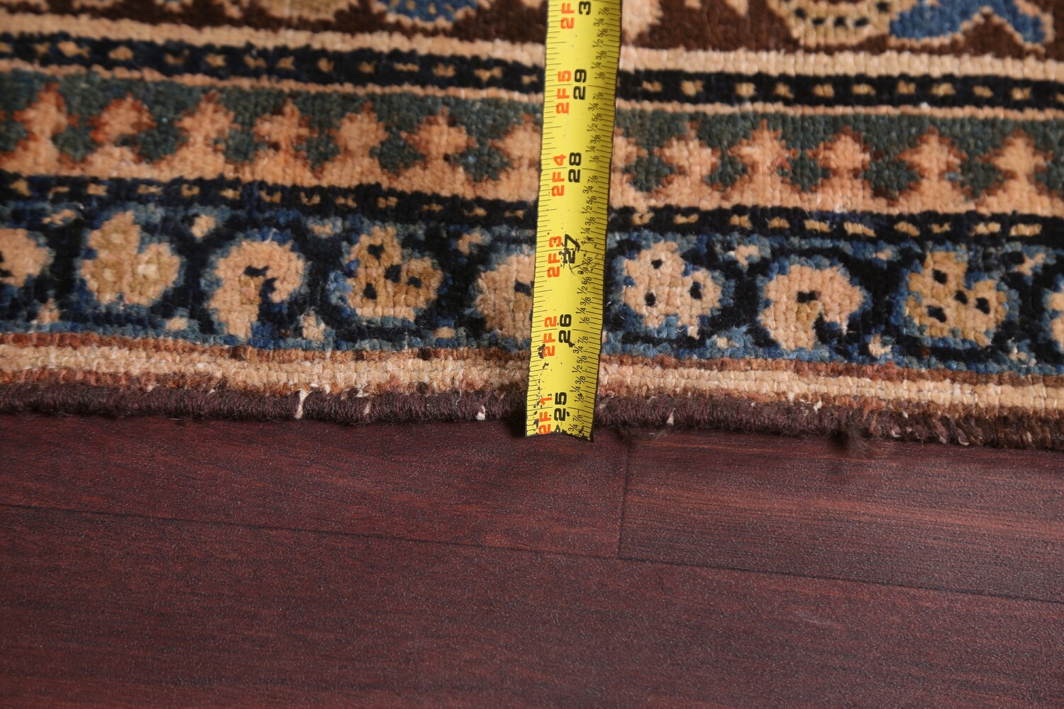 Pre-1900 Antique Vegetable Dye Bibikabad Persian Rug 10x16
