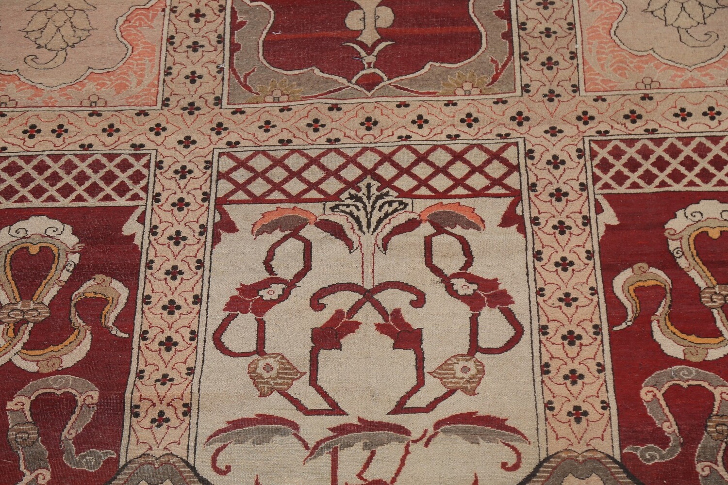Pre-1900 Antique Vegetable Dye Agra Rug 10x14