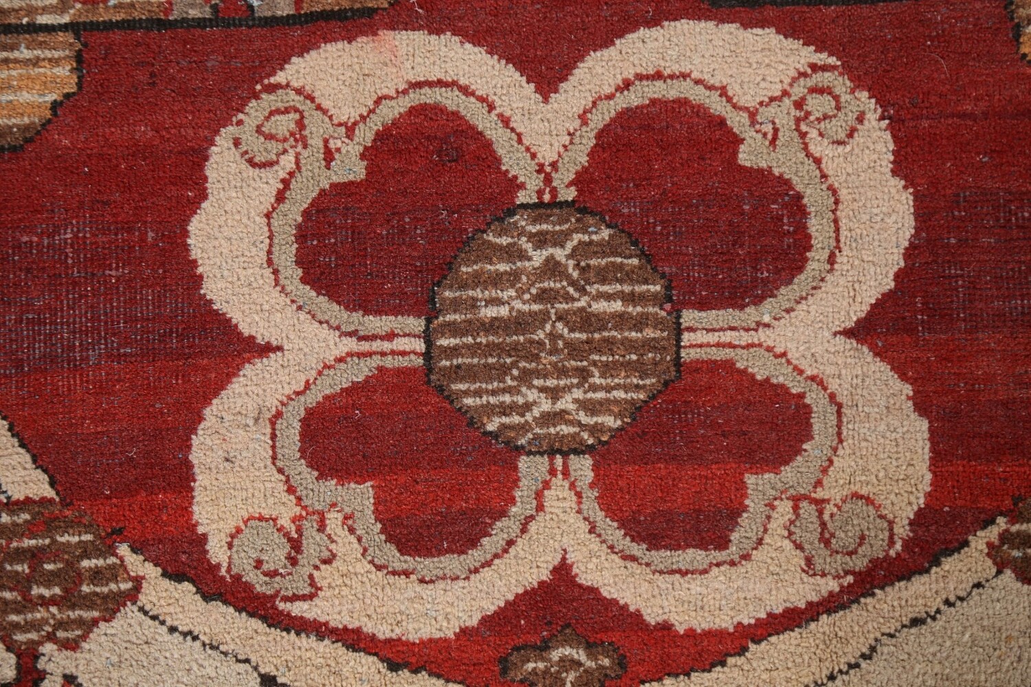 Pre-1900 Antique Vegetable Dye Agra Rug 10x14
