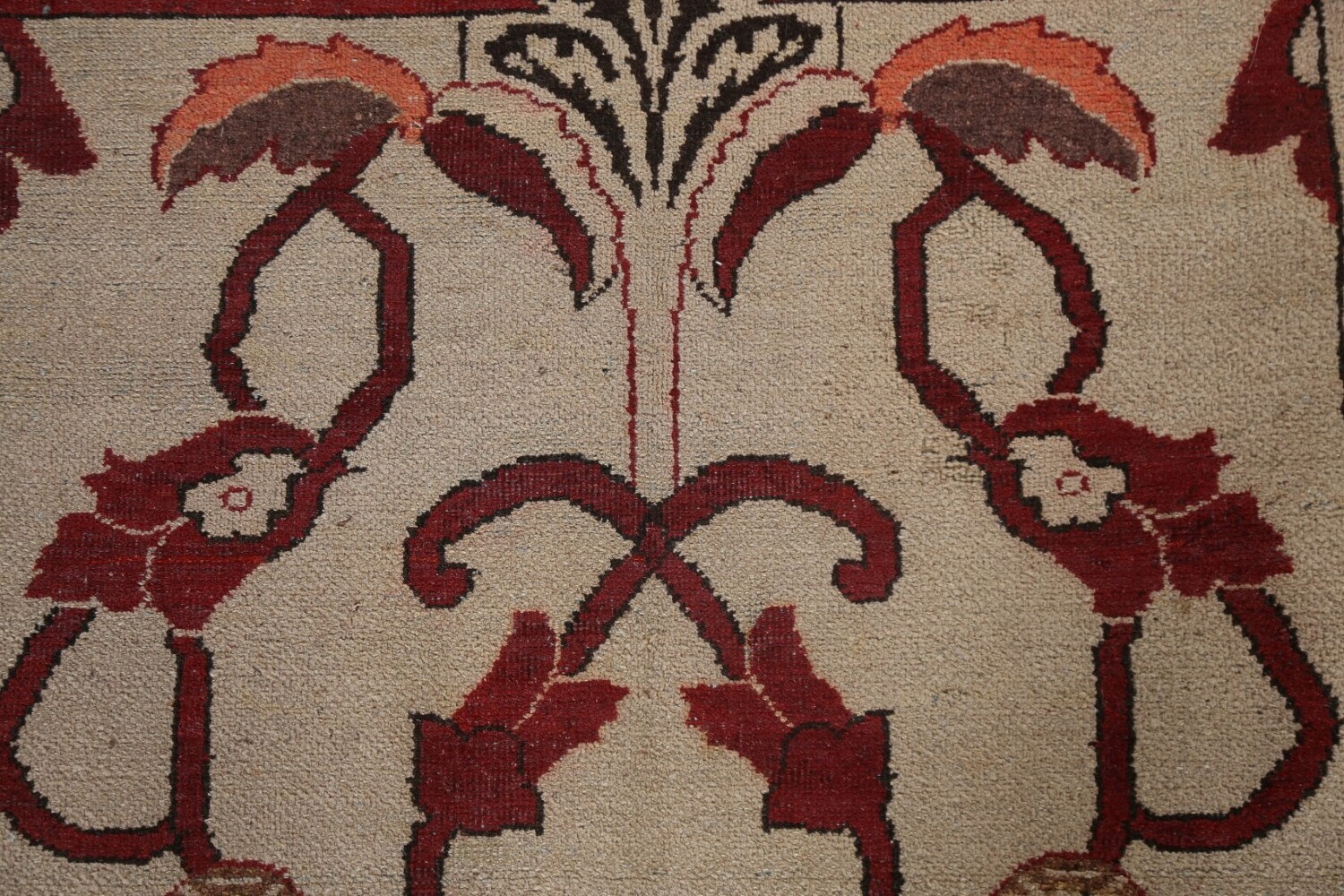 Pre-1900 Antique Vegetable Dye Agra Rug 10x14