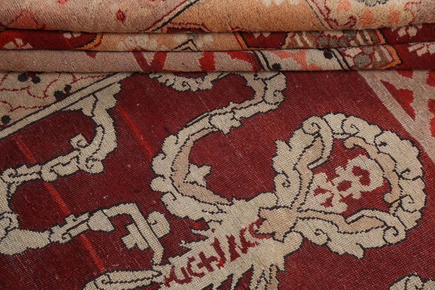 Pre-1900 Antique Vegetable Dye Agra Rug 10x14