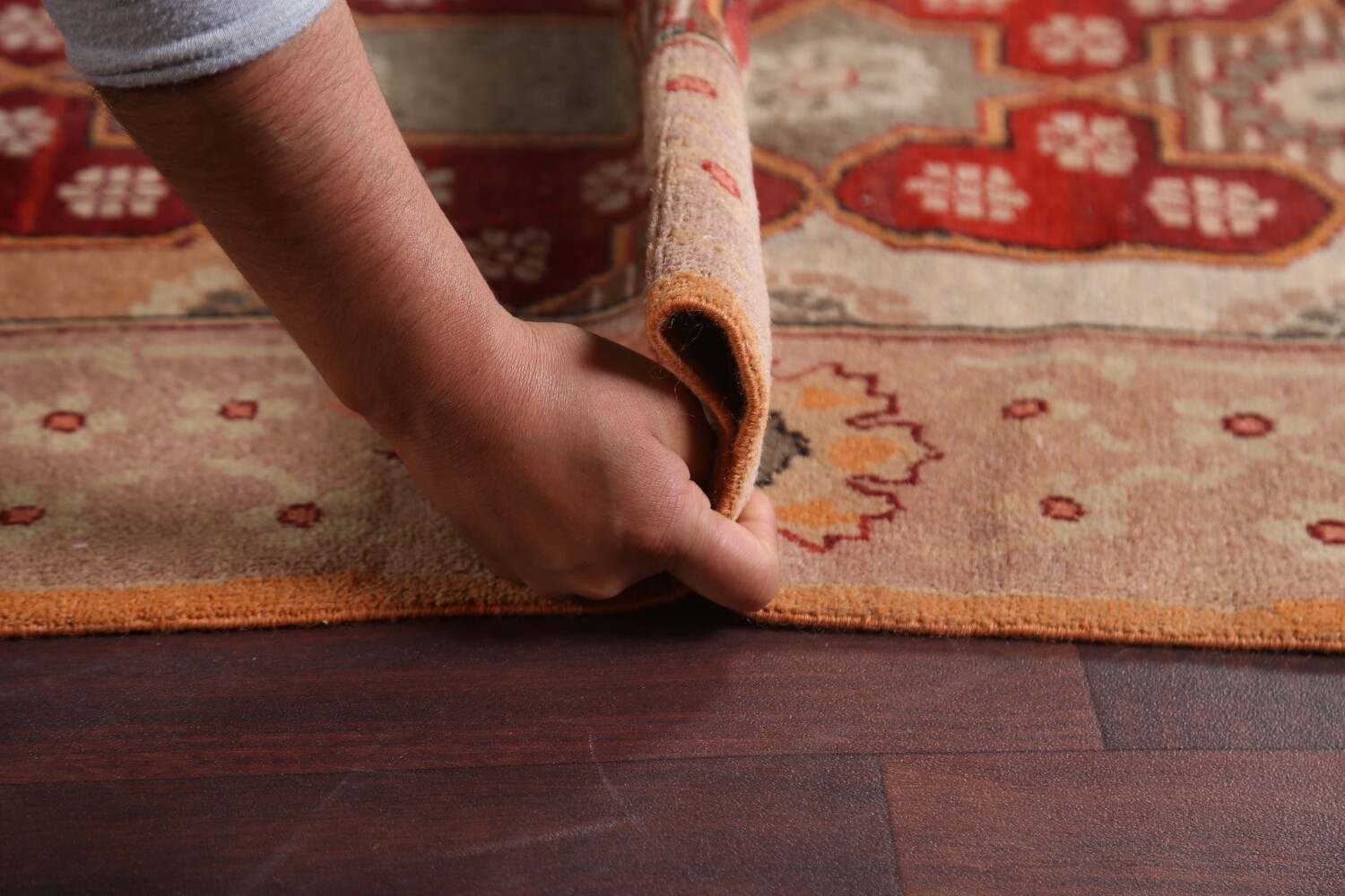 Pre-1900 Antique Vegetable Dye Agra Rug 10x14