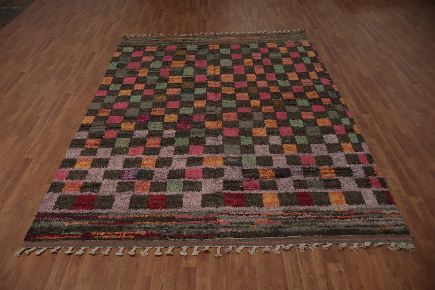 Checkered Moroccan Oriental Area Rug 8x11