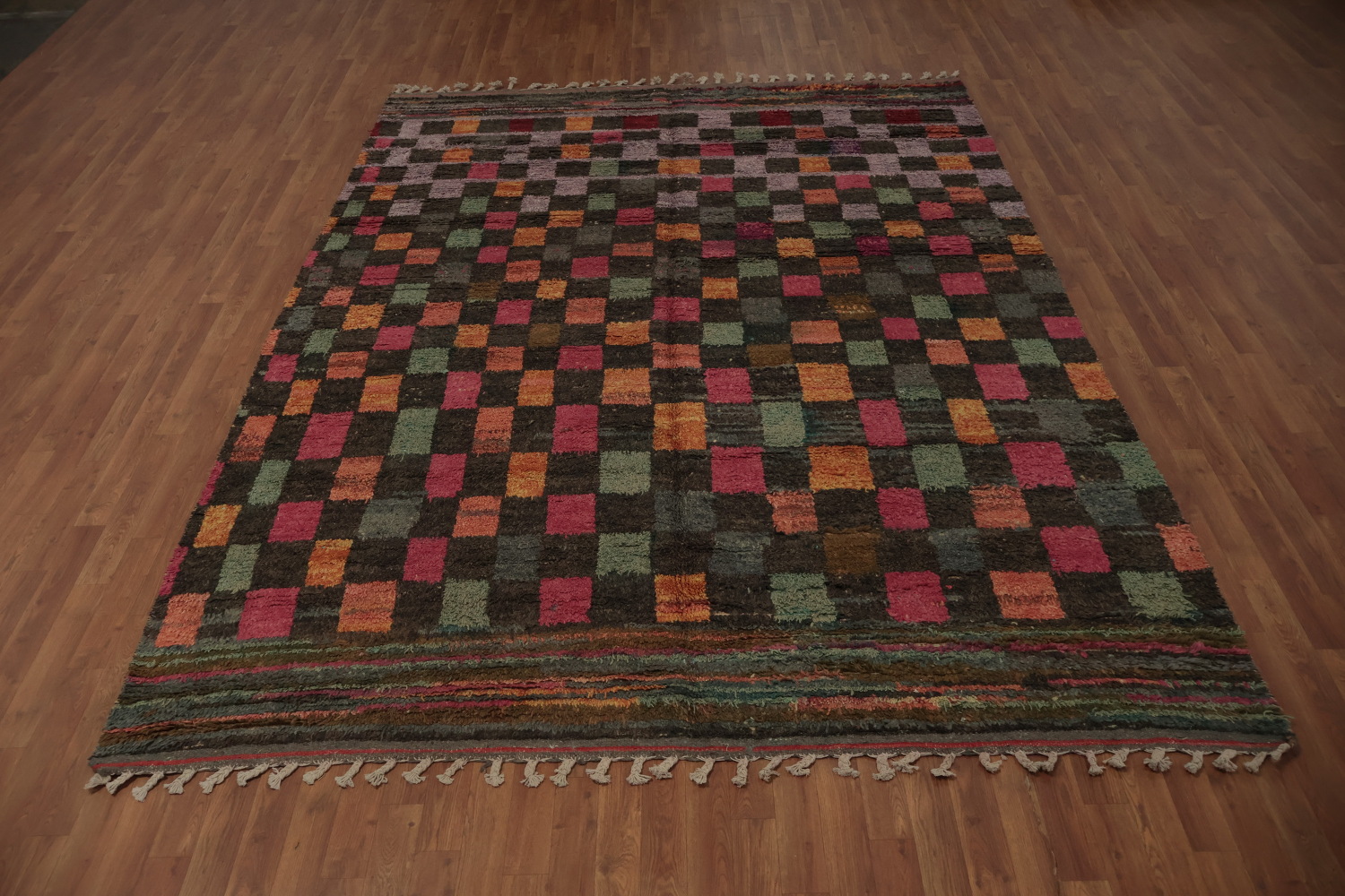Checkered Moroccan Oriental Area Rug 8x11
