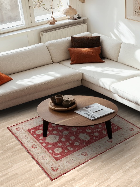 Vegetable Dye Chobi Peshawar Oriental Area Rug 4x5
