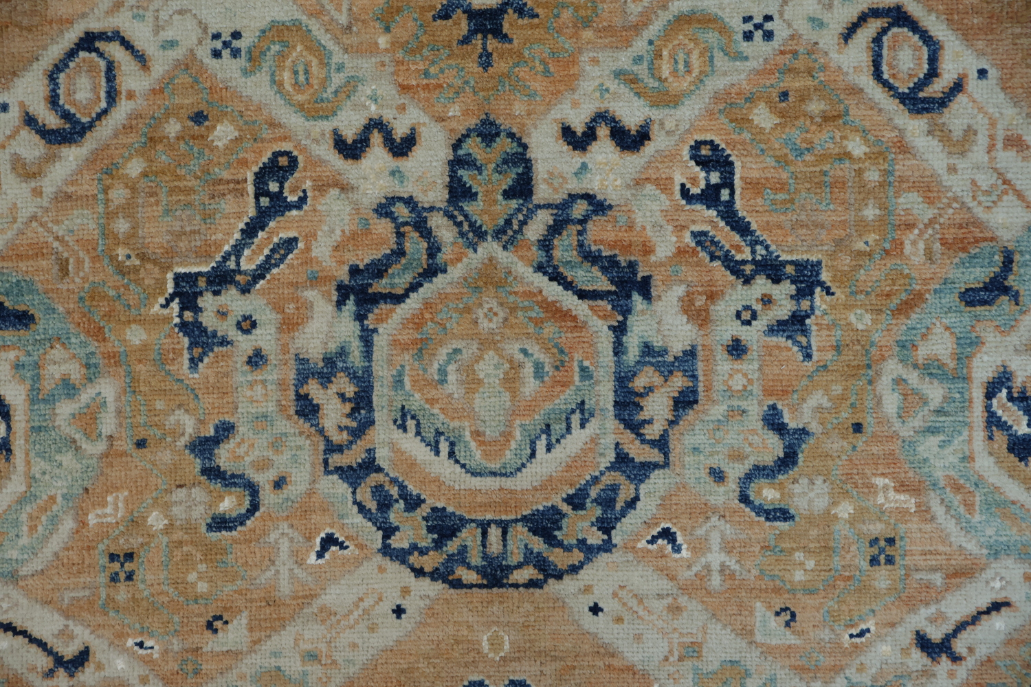 Vegetable Dye Oushak Turkish Area Rug 5x6