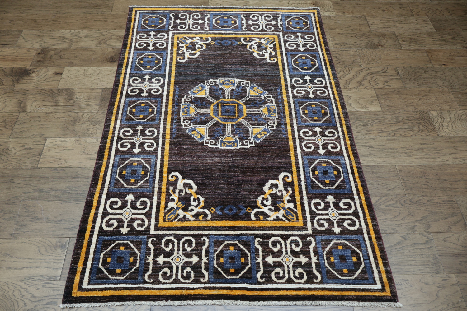 Geometric Gabbeh Kashkoli Oriental Area Rug 4x6