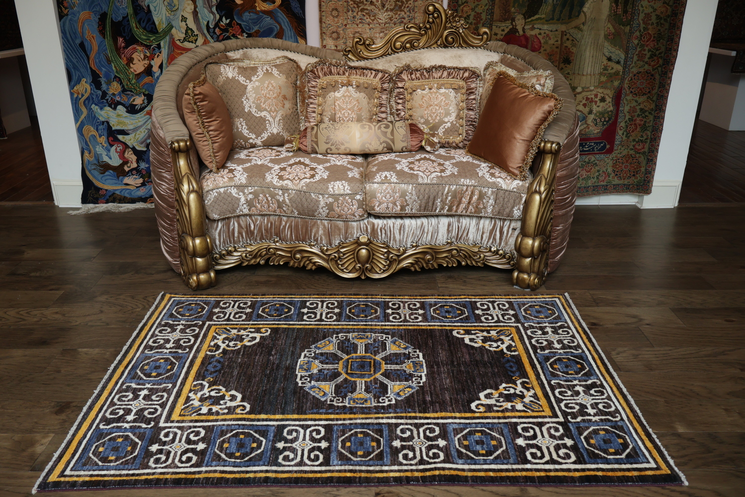 Geometric Gabbeh Kashkoli Oriental Area Rug 4x6