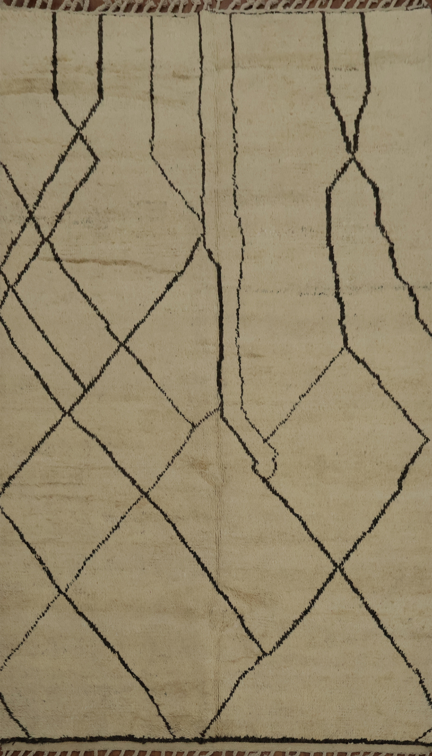 Tribal Moroccan Handmade Wool Area Rug 6x10