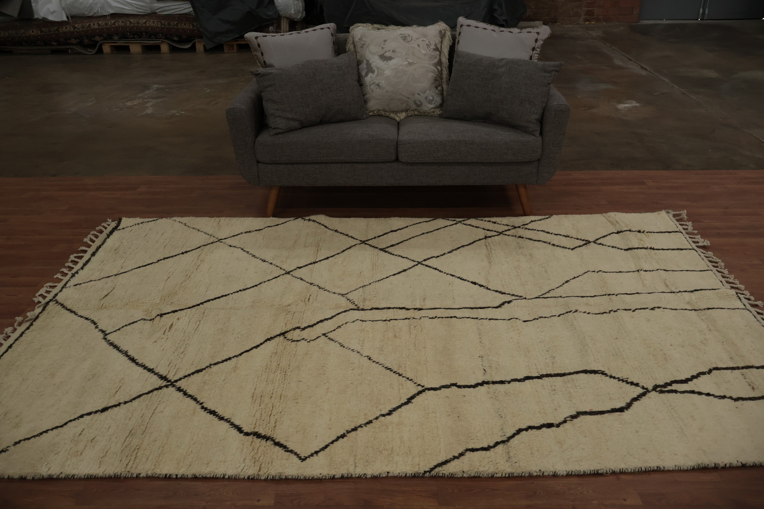 Tribal Moroccan Handmade Wool Area Rug 6x10