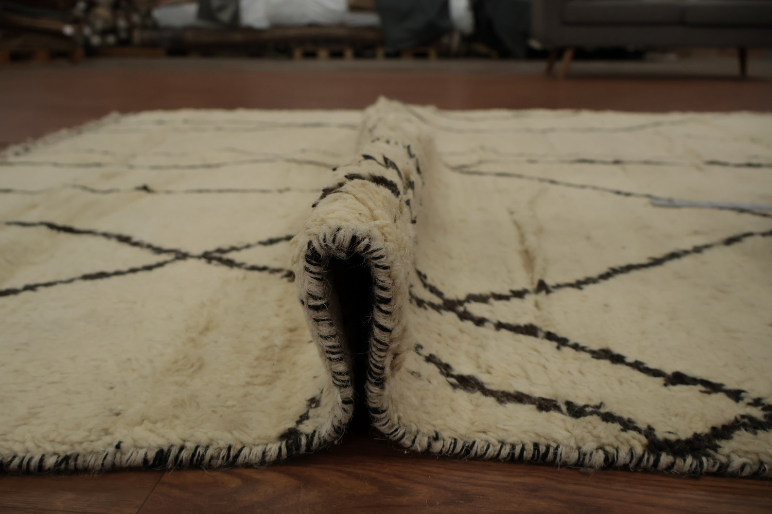 Tribal Moroccan Handmade Wool Area Rug 6x10