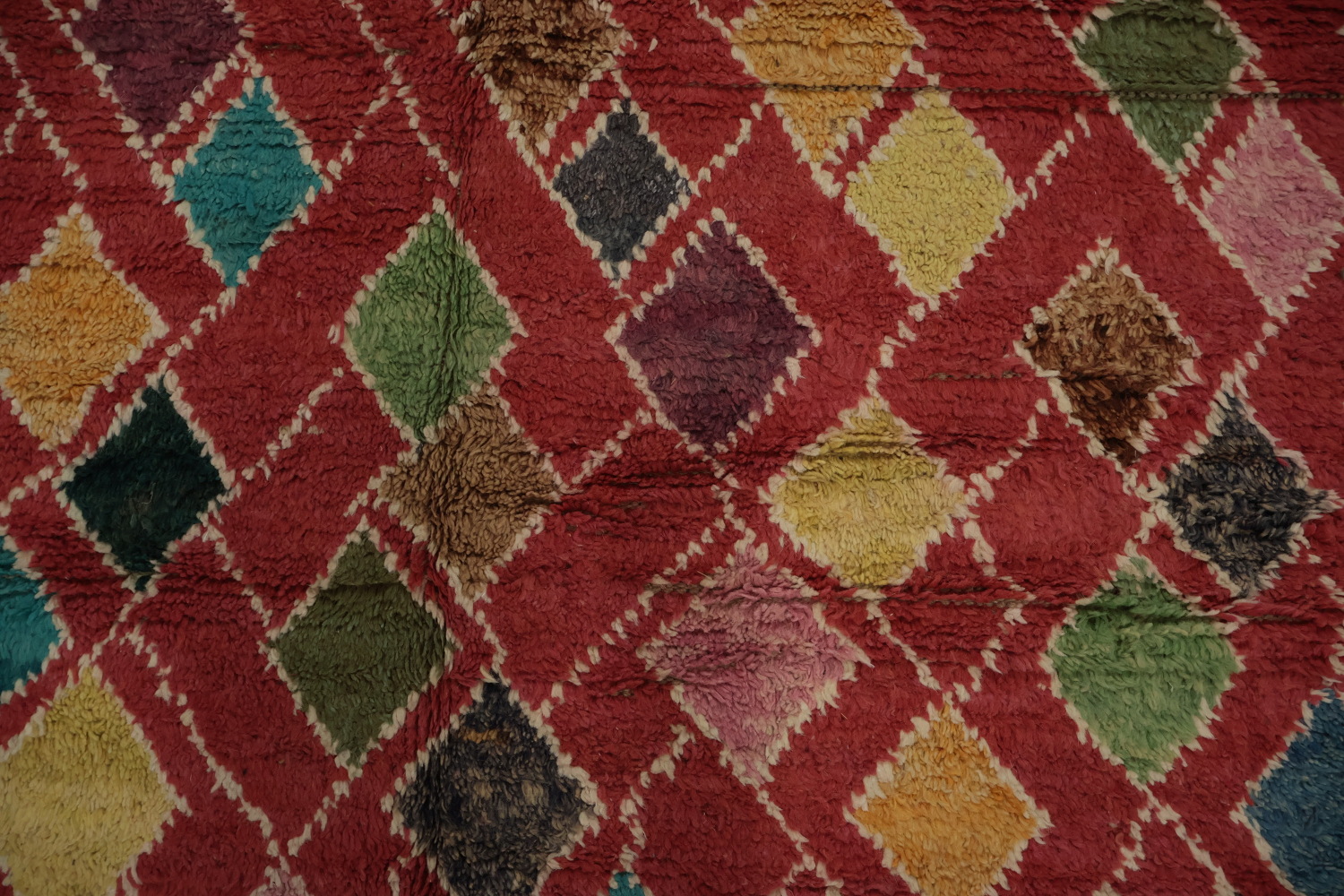 Wool Geometric Moroccan Oriental Area Rug 6x10