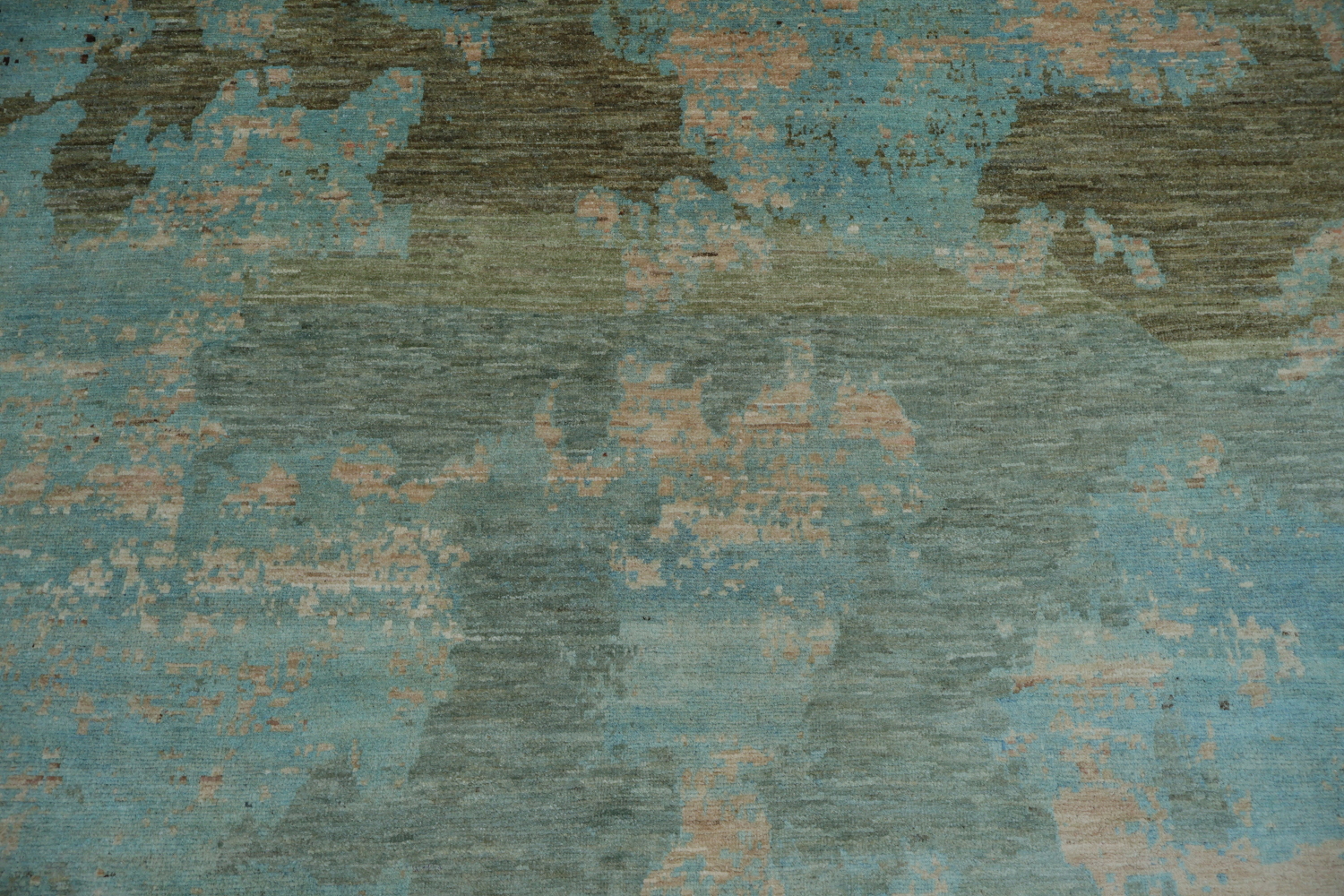 Abstract Artistic Blue Rug for a Modern Living Room Aesthetic 7x10