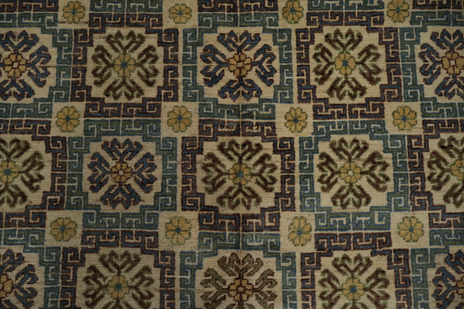 Handcrafted Khotan Wool Rug 7x10 Enriching Any Living Space Decor