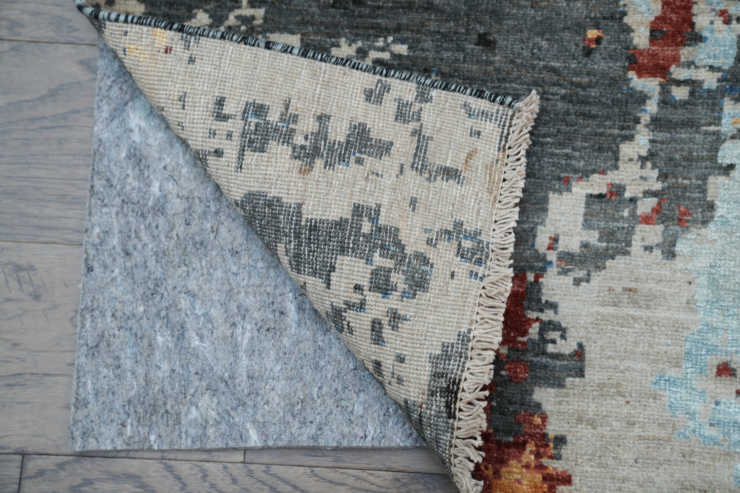 Vegetable Dye Wool/ Silk Abstract Oriental Area Rug 7x10