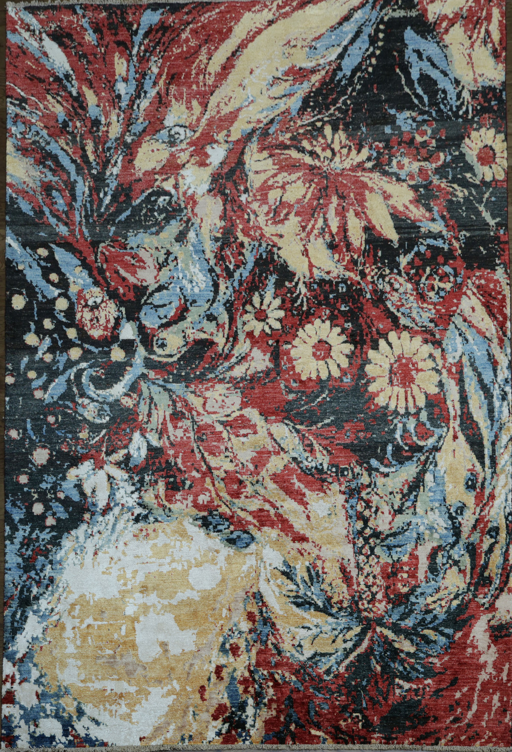 Rich Tones Meet Intricate Patterns in an Artistic Floral Design 7x10
